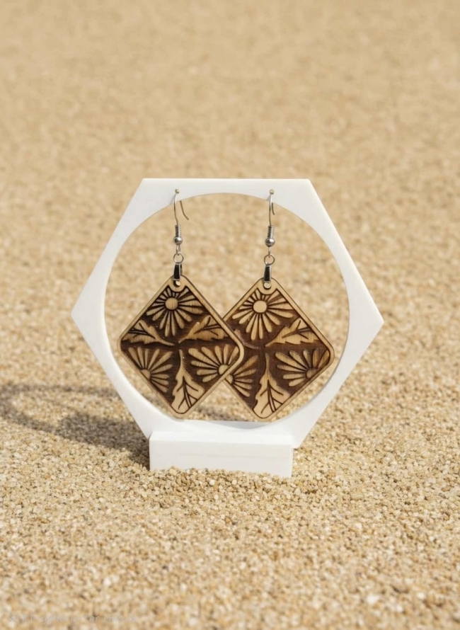 Boucles d’oreilles “Soleil des Feuilles”