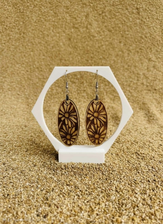 Boucles d’oreilles “Fleurs d’Ovale”