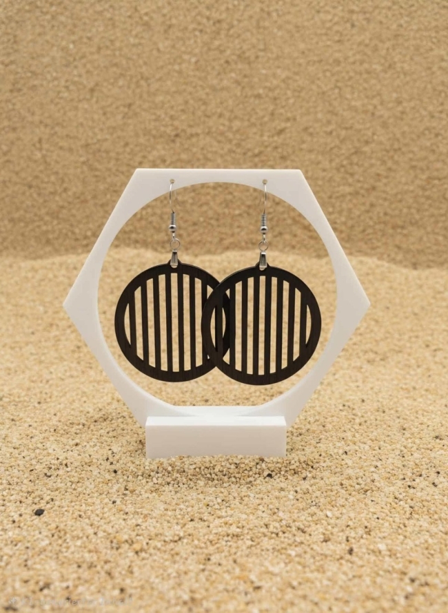 Boucles d'oreilles "Eclipse Graphique"
