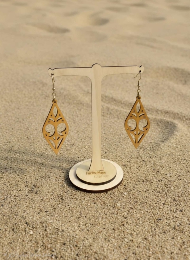 Boucles d'oreilles "Arabesques Dorées"