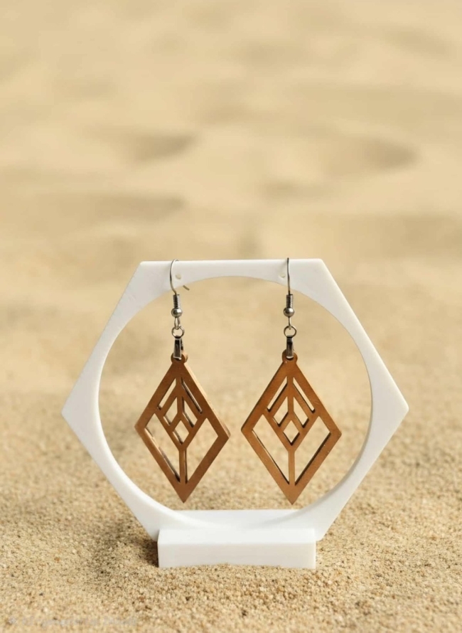 Boucles d'oreilles "Géométrie Naturelle"