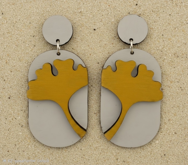 Boucles d'oreilles "Soleil Abstrait"
