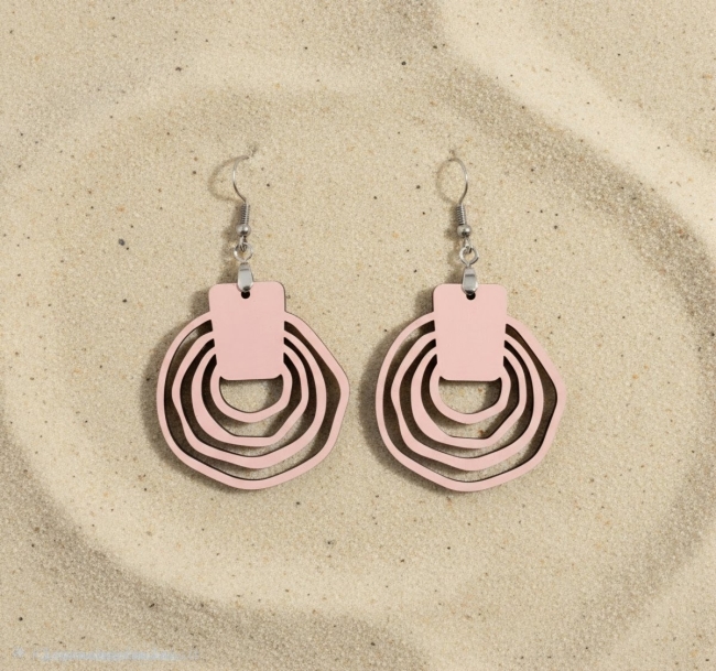 Boucles d'oreilles "Rosée Géométrique"
