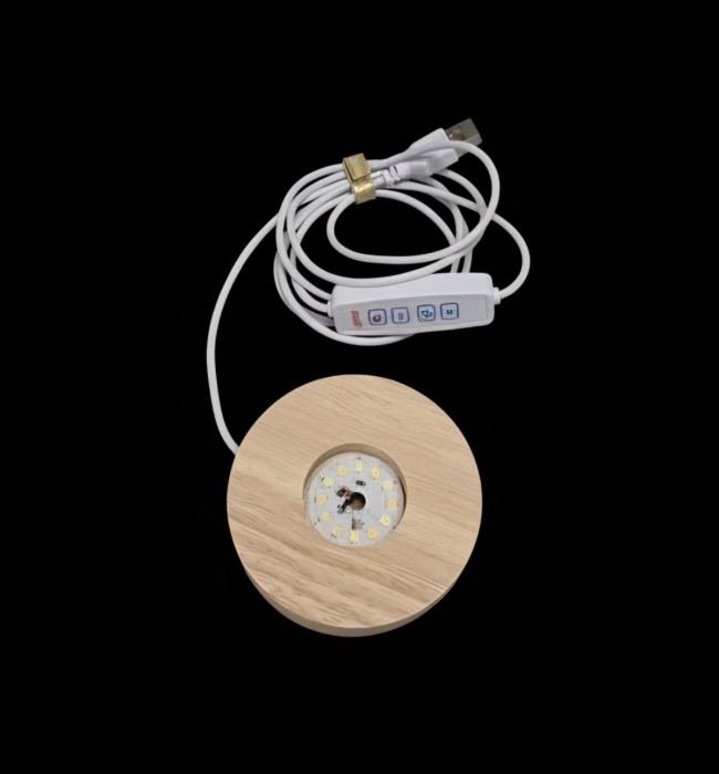 Socle lumineux USB