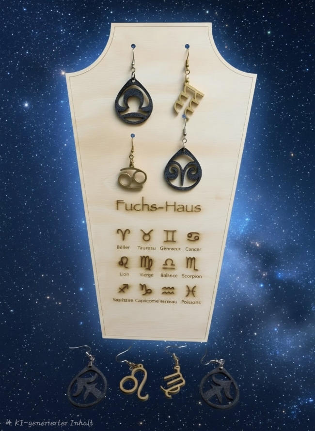 Boucles d'oreilles "Signes du zodiaque"