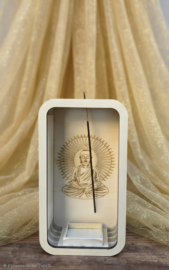 Diffuseur d’Encens Bouddha en Bois