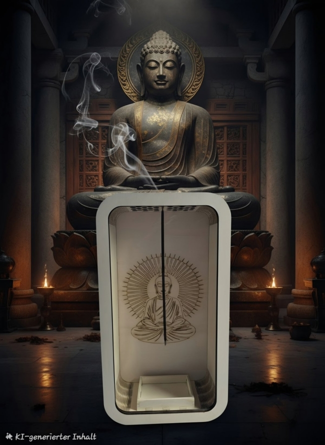 Diffuseur d’Encens Bouddha en Bois