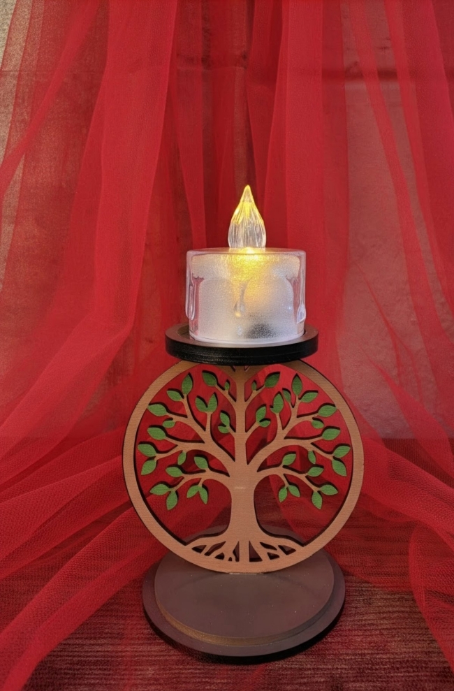 Bougeoirs Zen en Bois