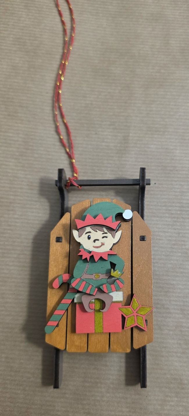 Luges de Noël à Suspendre