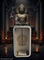 Diffuseur d’Encens Bouddha en Bois